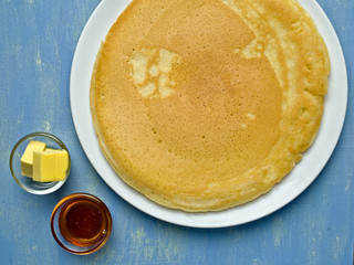 rustic large homemade pancake