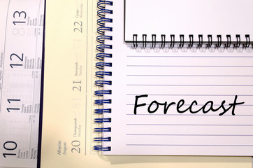 Forecast write on notebook