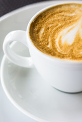 Cup of morning cappuccino