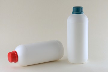 White plastic bottle