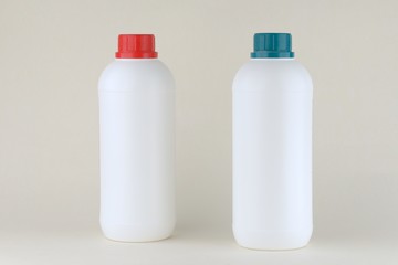 White plastic bottle