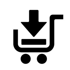 Add to shopping cart pictogram