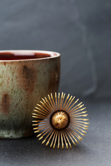 Ceramics bowl and chasen 
