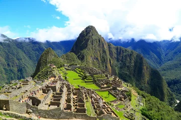 Crédence de cuisine en verre imprimé Machu Picchu Machu Picchu, un château dans le ciel