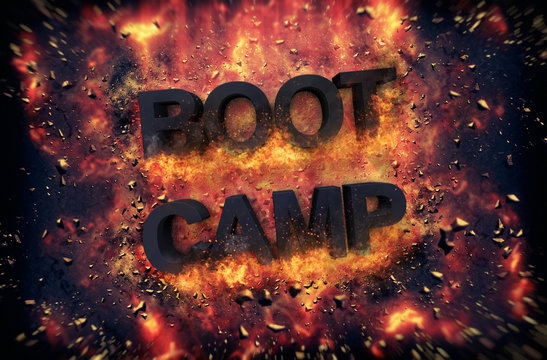 Burning flames and explosive sparks - BOOT CAMP