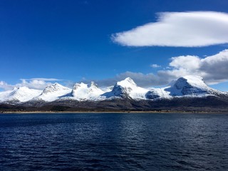 Mountain range in Norway. 