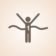 Icon Of Race Winner.