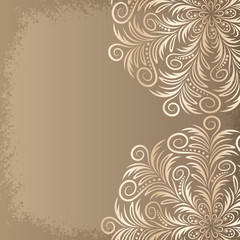 Background with a medallion