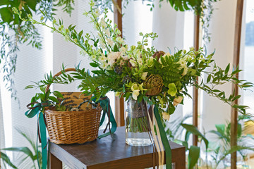 unusual decor flowers tree fabric  of candle