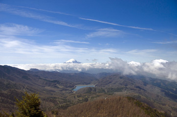 大菩薩嶺から望む富士