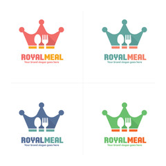 Crown Food Logo, Royal Food Logo