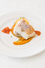roasted white fish