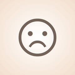 Icon Of Sad Emotions.