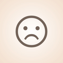 Icon Of Sad Emotions.
