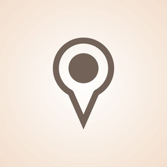 Icon Of Map Pointer.