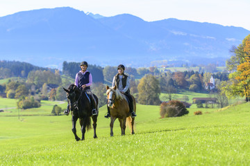 Ausritt im idyllischen Allg&auml;u