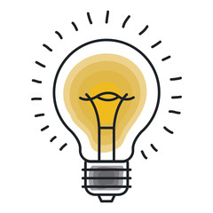 bulb light icon design 