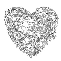 Obraz premium Element zentangle rysunku odręcznego. Czarny i biały. Mandala kwiatowa.