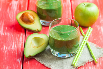fresh avocado smoothie