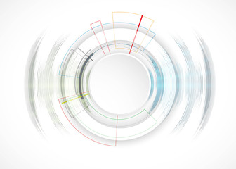 Abstract tech background. Futuristic technology interface. Vector resolution