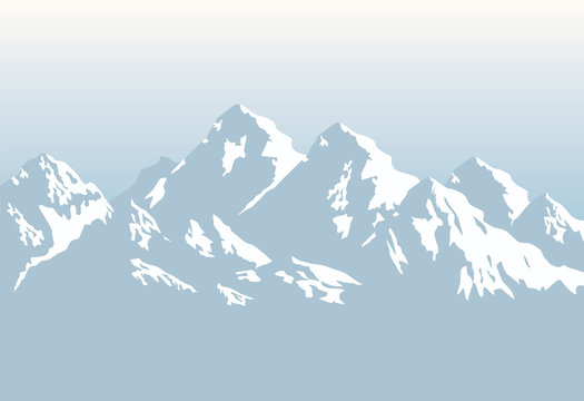 snowcapped mountains - background