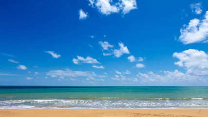 Fototapeta na wymiar Blue sky at the Beach