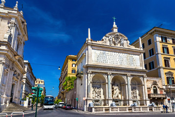 Fototapeta na wymiar Fontana dell'Acqua Felice in Rome