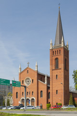 Fototapeta premium Poland, Upper Silesia, Gliwice, St Barbara Church