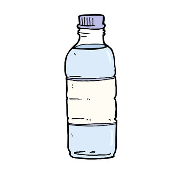 Bottle of water - cartoonish