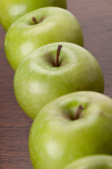 apples on a table