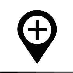 Location Pin Icon Illustration design