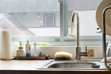 Interior of rural kitchen