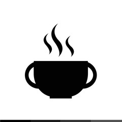 Hot Coffee Icon Illustration design