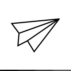 Paper Plane Icon Illustration design