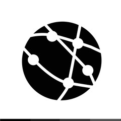 Globe earth icon illustration design