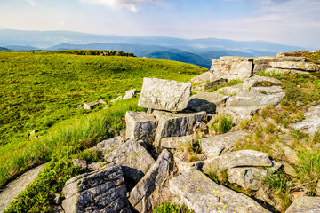 stones on the mountain top