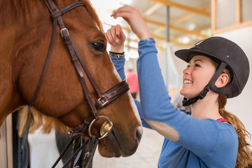 horse and girl best friend