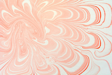 Naklejka premium Antique Marbled Paper Background, ebru art.