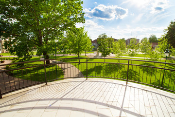 small park in Kistelek, Hungary