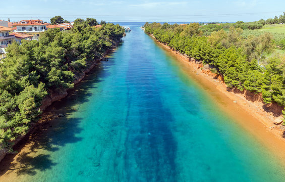 Potidea canal, Halkidiki, Greece