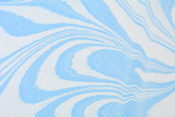 Ink marbling texture. Ebru creative background with abstract painted waves. Horizontal writing surface, endpapers in bookbinding and stationery. Unique wallpaper art illustration. Mineral texture.