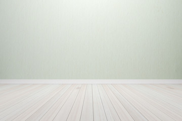 Empty interior wood room white light colors wall and floor, For