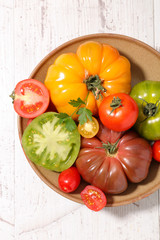 assorted variety of tomatoes
