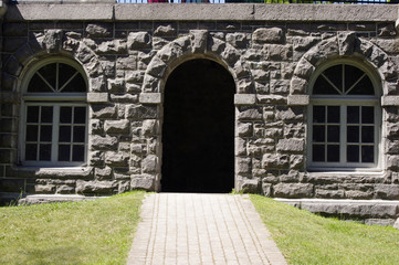 doorway in stone building