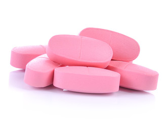 pills isolated on white background