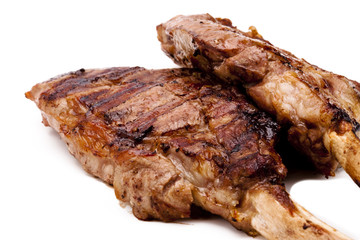 pair of bbq ribs