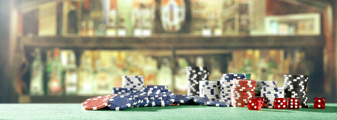 chips and bar background 