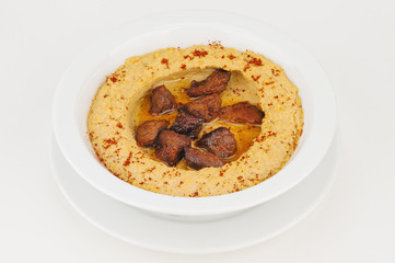 Hummus with meat