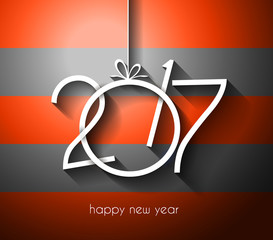 Fototapeta premium 2017 Happy New Year Background for your Flyers and Greetings Card