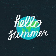 Hello Summer Lettering
